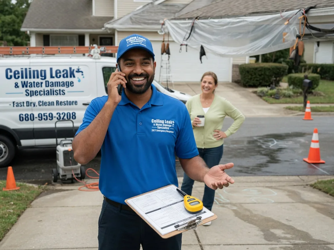 Ceiling Leak Cleanup Tyner, IN FAQs